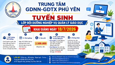 Thông báo tuyển sinh lớp bồi dưỡng nghiệp vụ quản lý giáo dục